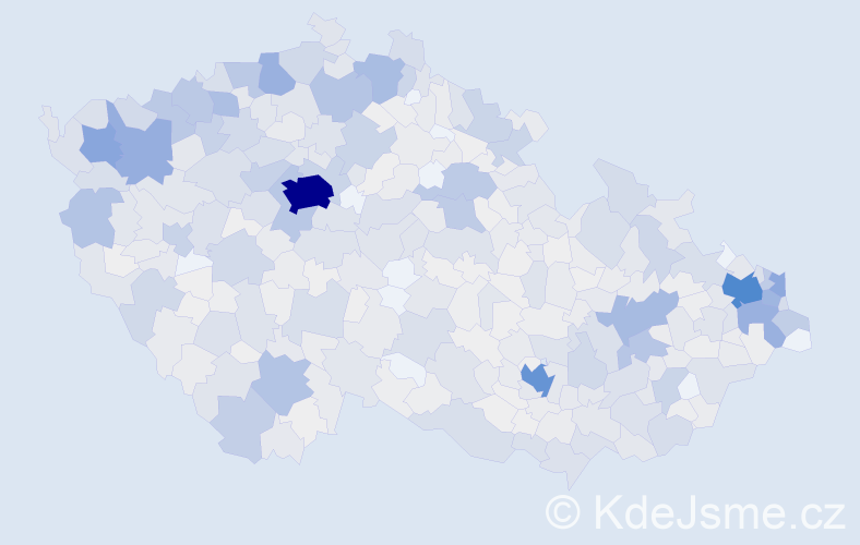 Jméno: 'Juraj', počet výskytů 2342 v celé ČR