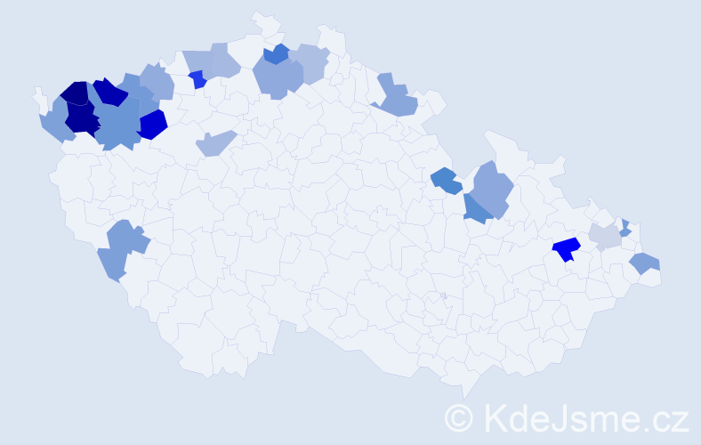 Jméno: 'Helma', počet výskytů 30 v celé ČR
