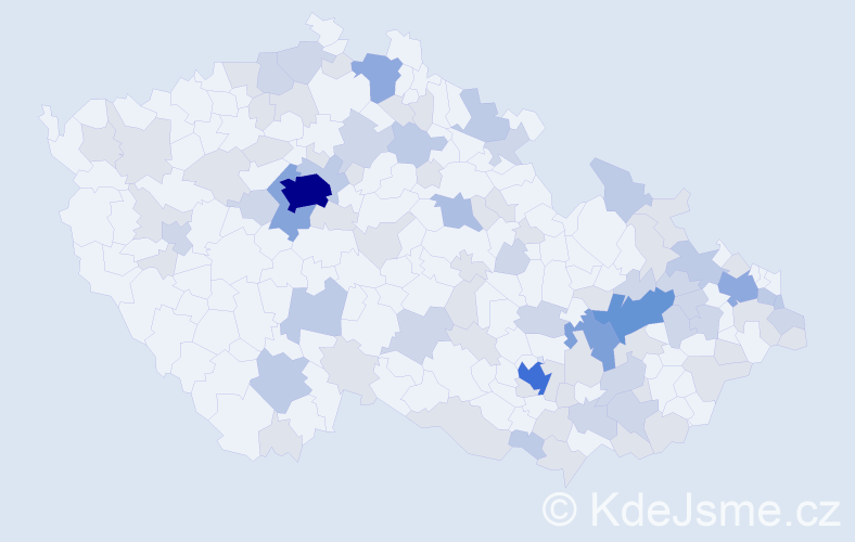 Jméno: 'Matias', počet výskytů 194 v celé ČR