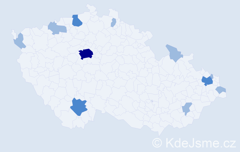 Jméno: 'Armand', počet výskytů 18 v celé ČR