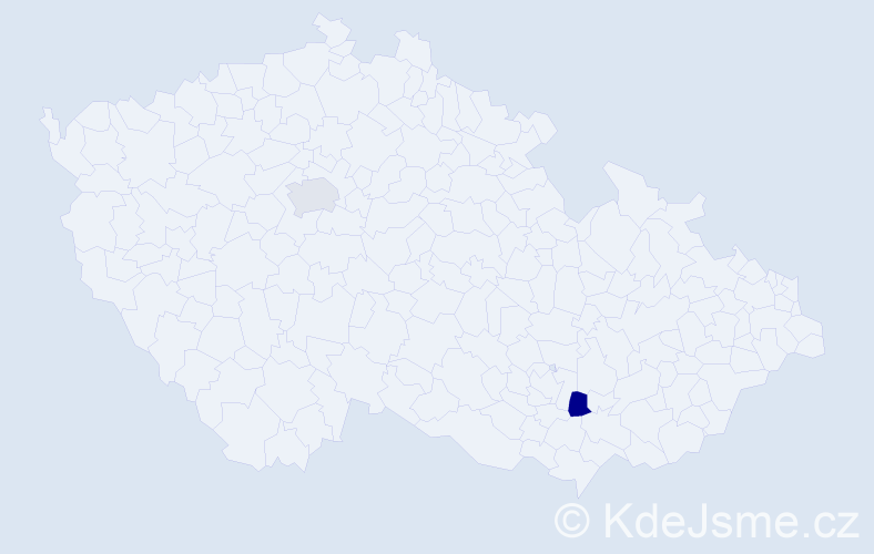 Jméno: 'Mirumil', počet výskytů 2 v celé ČR