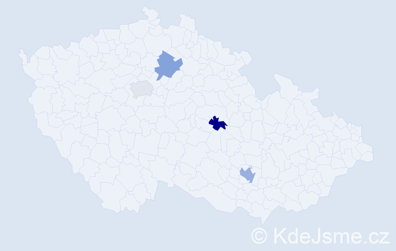 Jméno: 'Waleed', počet výskytů 5 v celé ČR