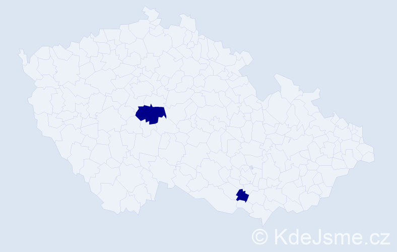 Jméno: 'Leonore', počet výskytů 2 v celé ČR
