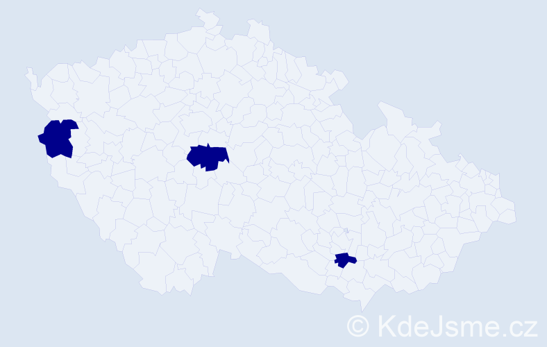 Jméno: 'Quoc Thai', počet výskytů 3 v celé ČR