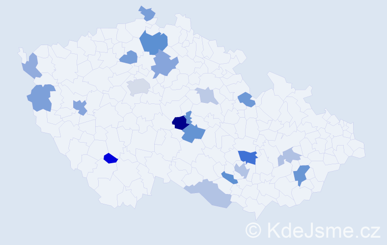 Jméno: 'Oyunchimeg', počet výskytů 35 v celé ČR