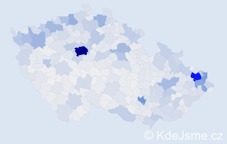 Jméno: 'Mária', počet výskytů 11199 v celé ČR