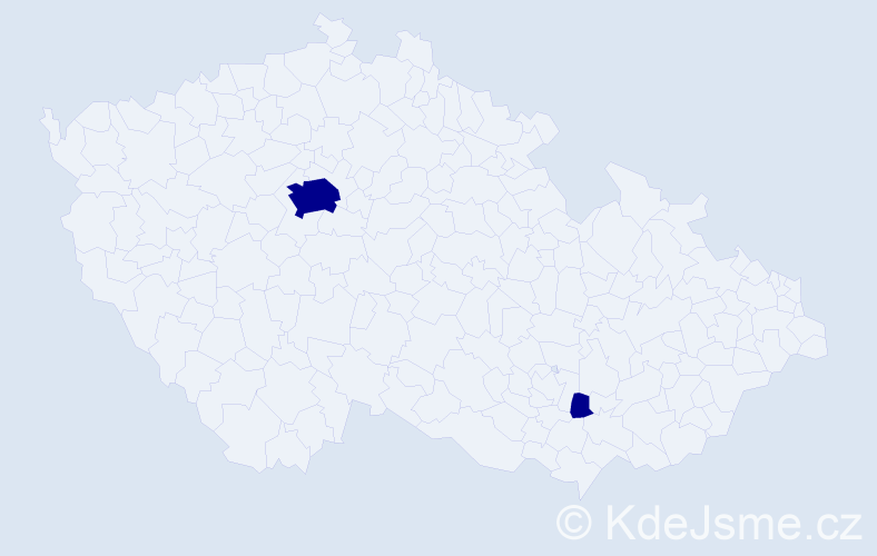 Jméno: 'Rafael Daniel', počet výskytů 2 v celé ČR