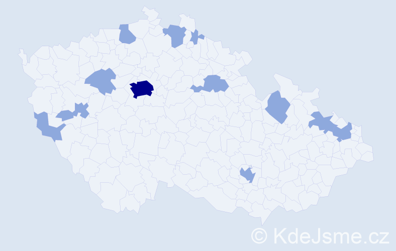 Jméno: 'Mai Anh', počet výskytů 19 v celé ČR