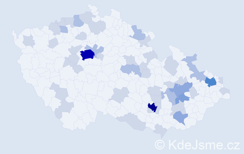 Jméno: 'Diego', počet výskytů 99 v celé ČR