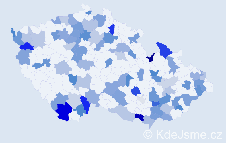 Jméno: 'Juliána', počet výskytů 139 v celé ČR