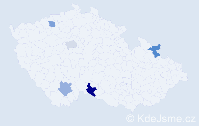Jméno: 'Martin Michal', počet výskytů 6 v celé ČR