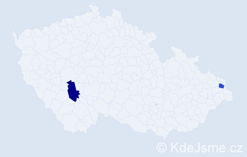 Jméno: 'Dušan Samuel', počet výskytů 2 v celé ČR