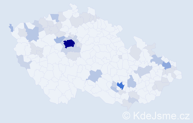 Jméno: 'Karen', počet výskytů 117 v celé ČR