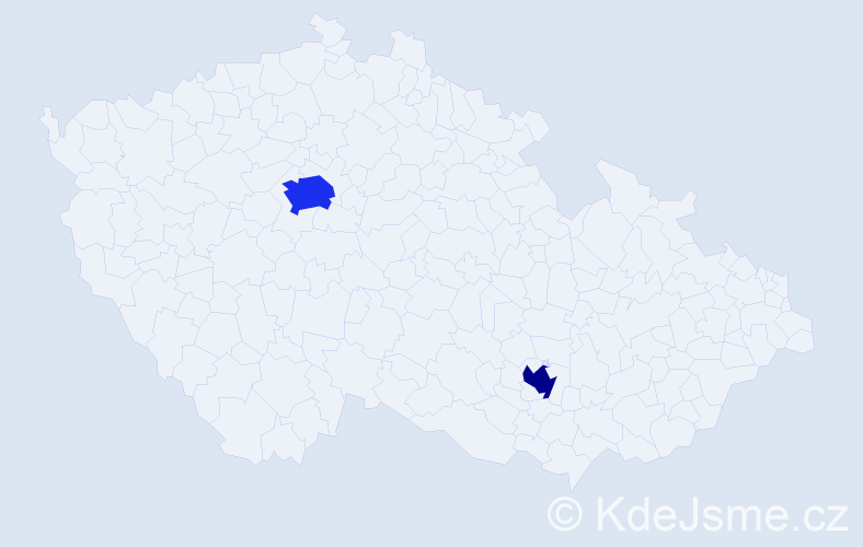 Jméno: 'Bogdanka', počet výskytů 3 v celé ČR