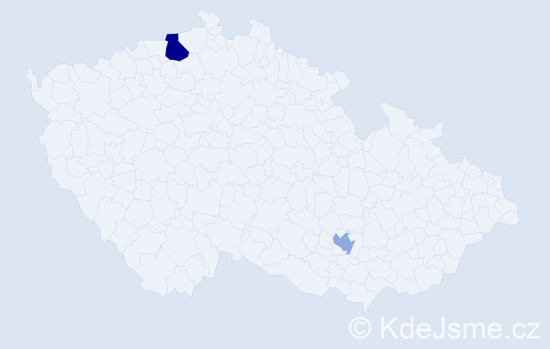 Jméno: 'Adrian Josef', počet výskytů 3 v celé ČR