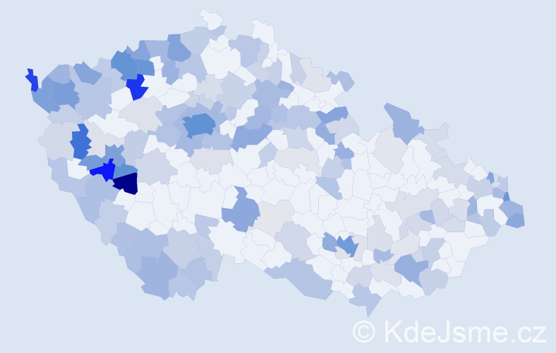 Jméno: 'Stefan', počet výskytů 458 v celé ČR