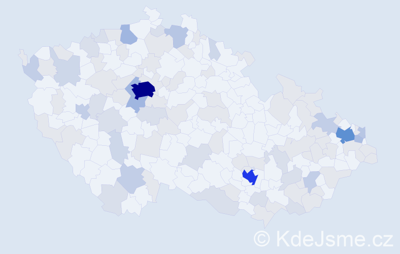 Jméno: 'Isabella', počet výskytů 231 v celé ČR