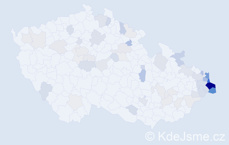 Jméno: 'Jolanta', počet výskytů 170 v celé ČR