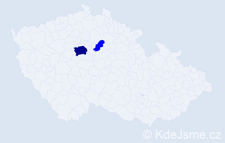 Jméno: 'Yongli', počet výskytů 3 v celé ČR
