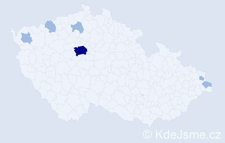 Jméno: 'Juliane', počet výskytů 9 v celé ČR