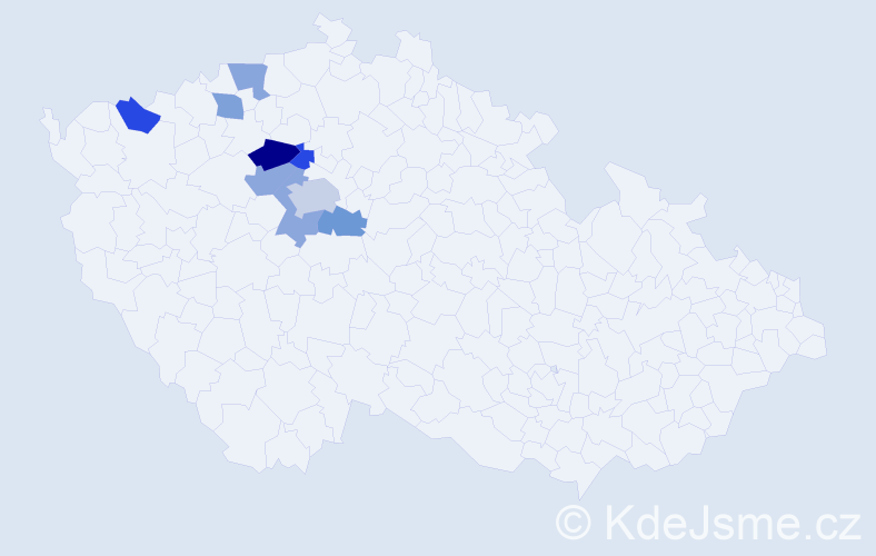 Jméno: 'Svetislav', počet výskytů 12 v celé ČR