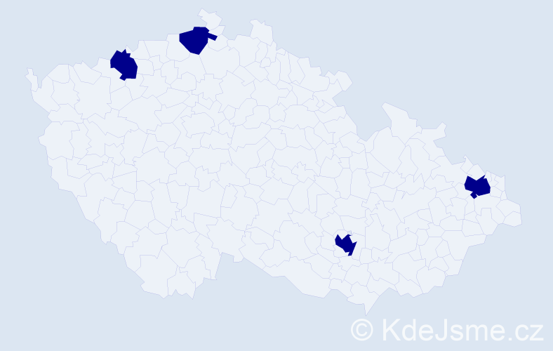 Jméno: 'Hong Cuong', počet výskytů 4 v celé ČR