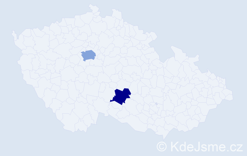 Jméno: 'Zehra', počet výskytů 3 v celé ČR