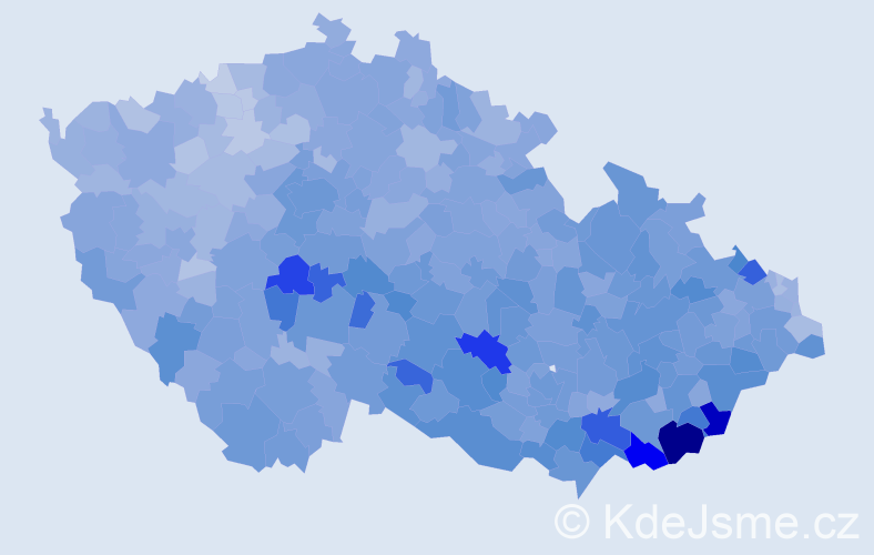 Jméno: 'Anežka', počet výskytů 19825 v celé ČR