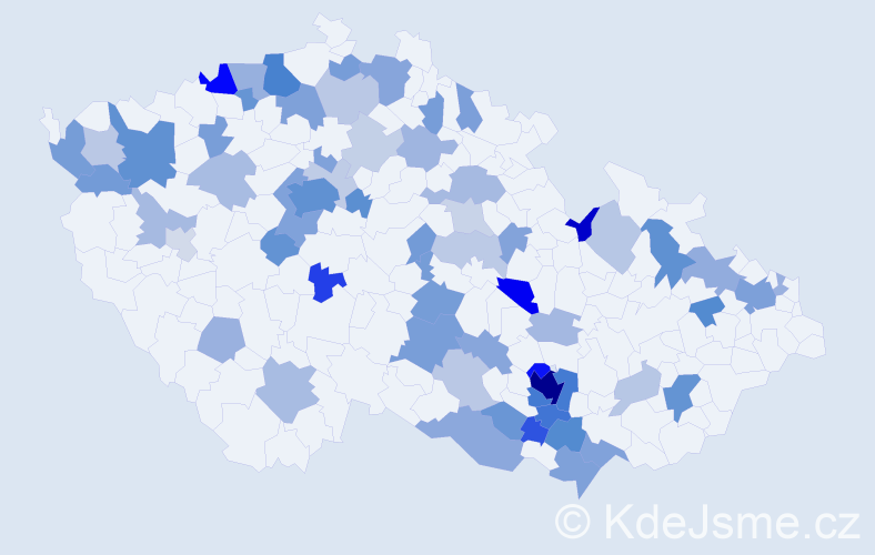 Jméno: 'Yvonne', počet výskytů 164 v celé ČR