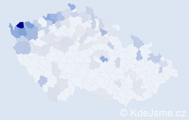 Jméno: 'Marianne', počet výskytů 148 v celé ČR