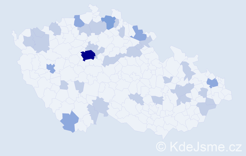 Jméno: 'Helenka', počet výskytů 52 v celé ČR