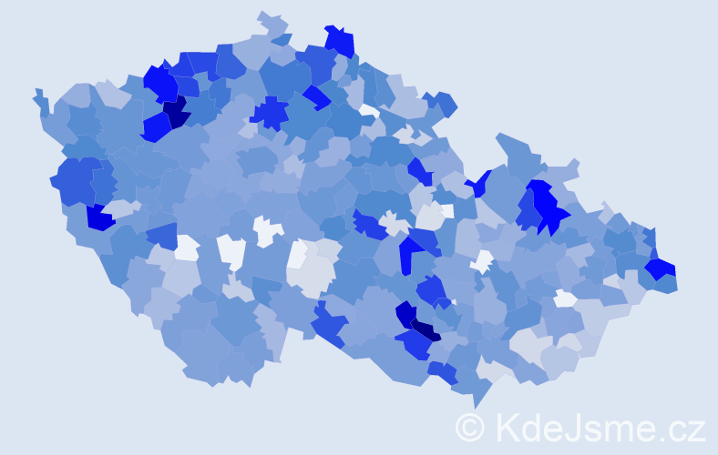 Jméno: 'Slavomír', počet výskytů 2327 v celé ČR