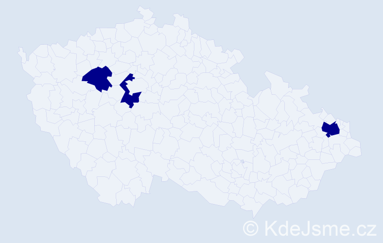Jméno: 'Vojtěch Libor', počet výskytů 3 v celé ČR
