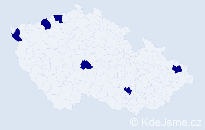 Jméno: 'Cornélie', počet výskytů 6 v celé ČR