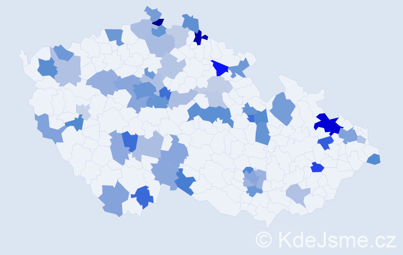 Jméno: 'Dorothea', počet výskytů 106 v celé ČR