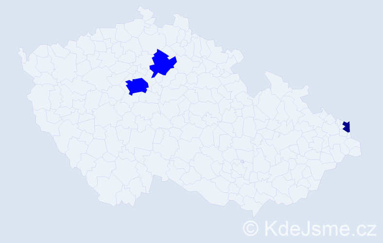 Jméno: 'Wojciech Andrzej', počet výskytů 4 v celé ČR