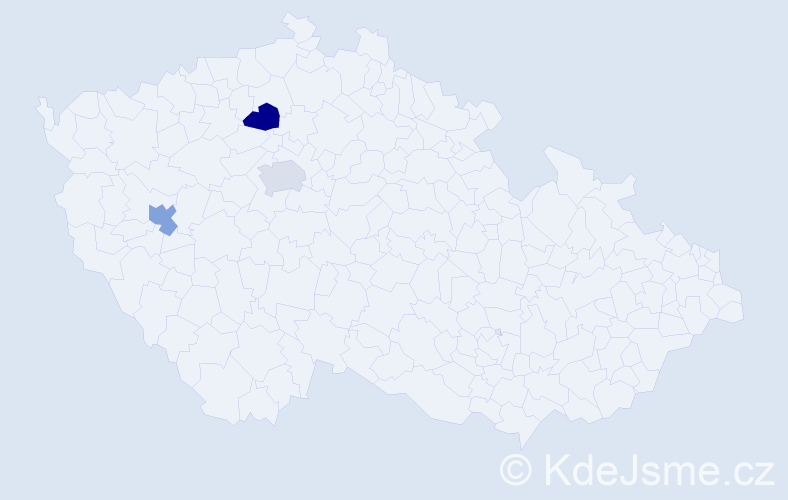 Jméno: 'Batzul', počet výskytů 3 v celé ČR