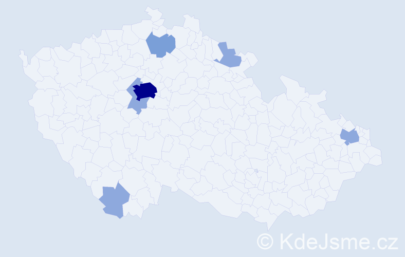 Jméno: 'Tome', počet výskytů 13 v celé ČR