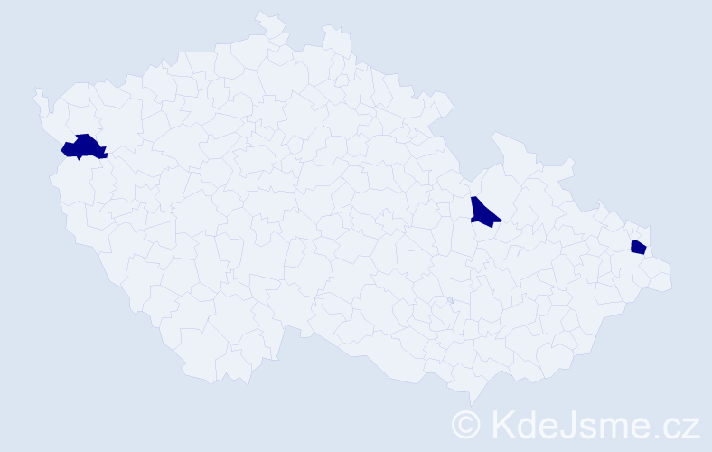 Jméno: 'Samuel Tadeáš', počet výskytů 3 v celé ČR