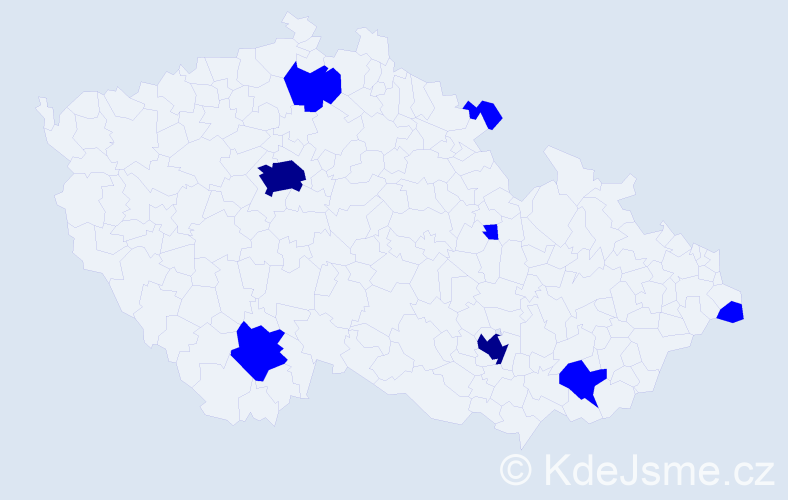 Jméno: 'Mathieu', počet výskytů 10 v celé ČR