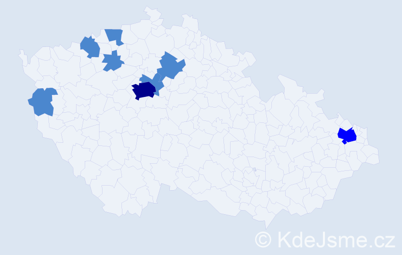Jméno: 'Duc Truong', počet výskytů 11 v celé ČR