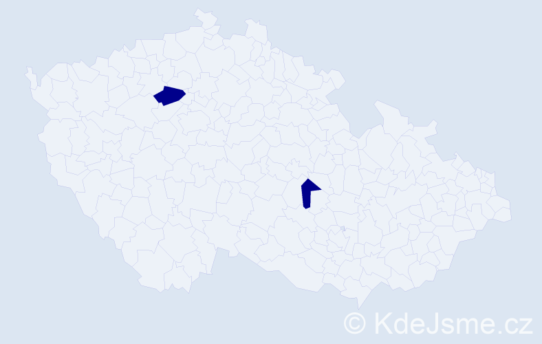 Jméno: 'Liam John', počet výskytů 2 v celé ČR