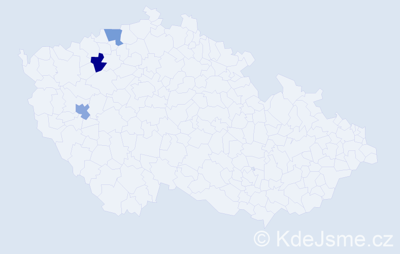 Jméno: 'Viet Minh', počet výskytů 3 v celé ČR