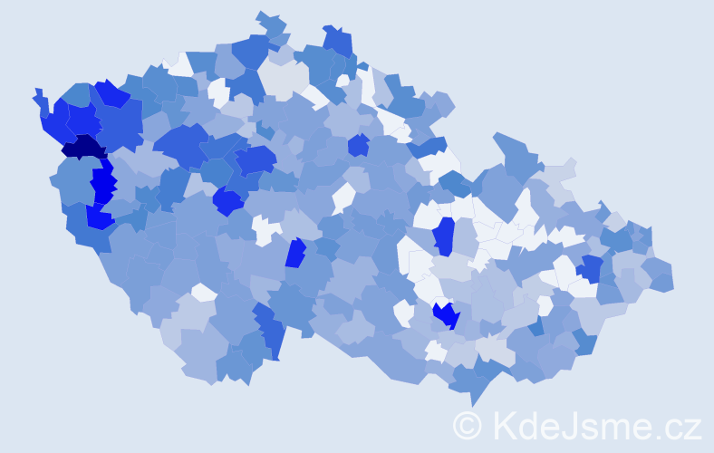 Jméno: 'Jessica', počet výskytů 810 v celé ČR