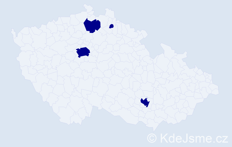 Jméno: 'Jakub Richard', počet výskytů 4 v celé ČR