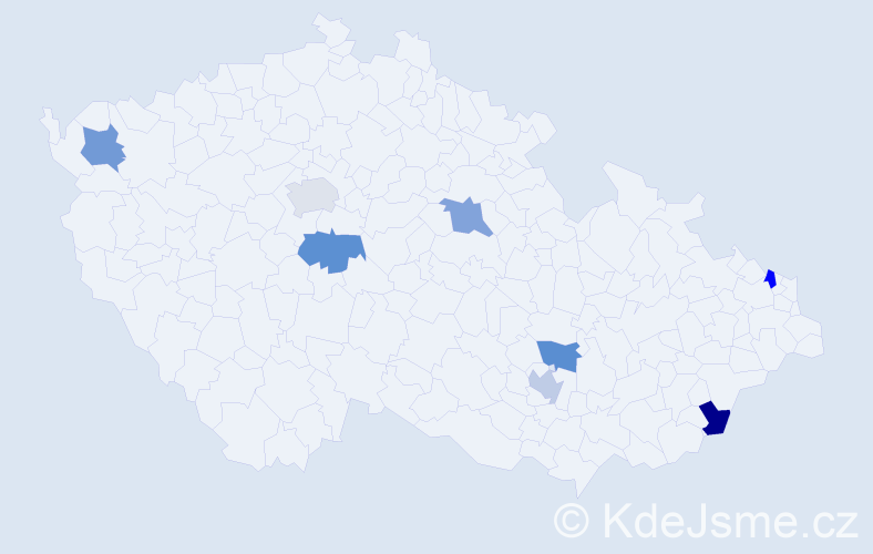 Jméno: 'Matyáš Petr', počet výskytů 8 v celé ČR