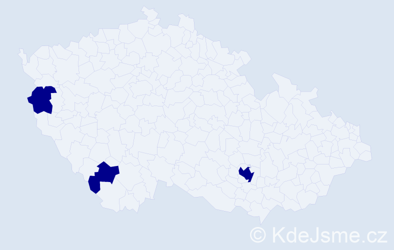 Jméno: 'Gabriel Ivan', počet výskytů 3 v celé ČR