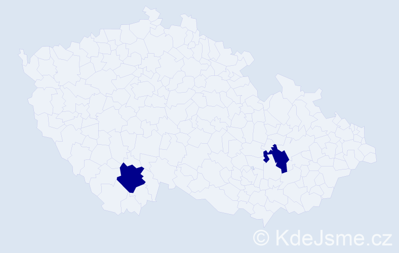 Jméno: 'Sebastian Ivo', počet výskytů 2 v celé ČR