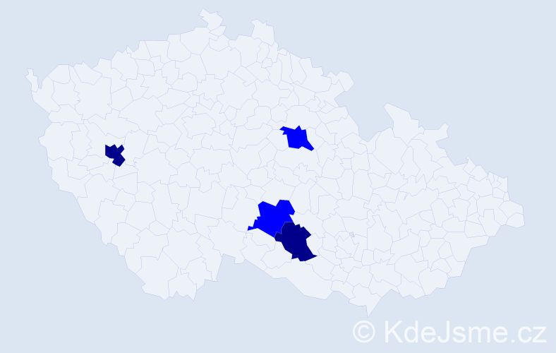 Jméno: 'Zorigtbaatar', počet výskytů 6 v celé ČR