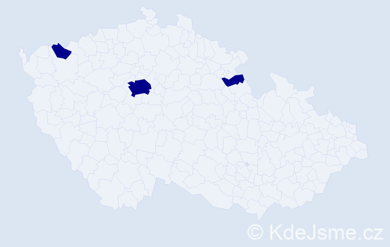 Jméno: 'Dominika-Klára', počet výskytů 3 v celé ČR
